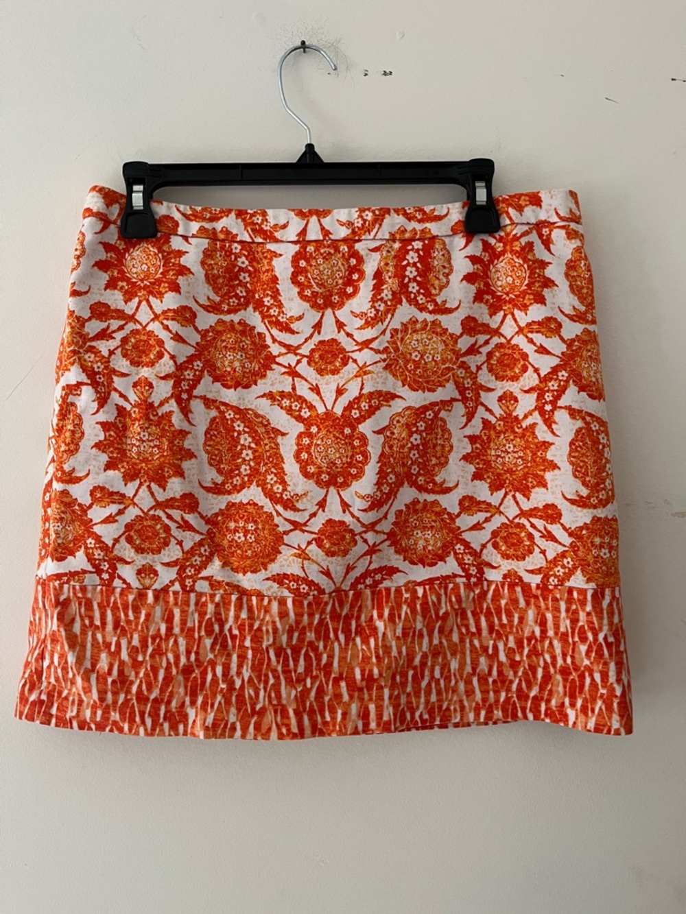 Michael Kors Clementine paisley printed A-line mini skirt size 10 summer prep